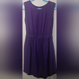Theory Women's Size S Purple Shift Dress Elastic Waist